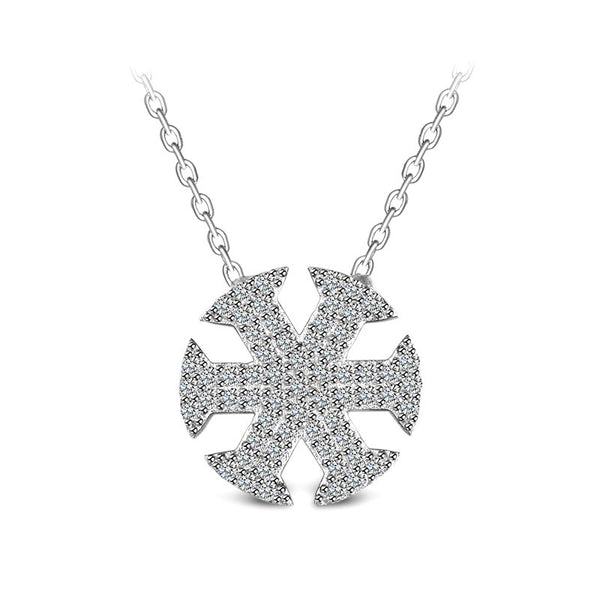 925 Sterling Silver Ice Story Necklace