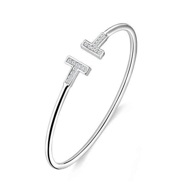 925 Sterling Silver Famous "T" Bracelet