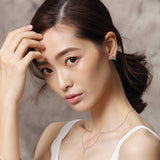925 Sterling Silver Modern dynamic waltz Earring