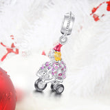 Funny Clown Charm with multi colors enamel,