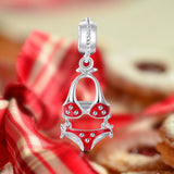 Sexy Bikini Charm, Red color  Enamel