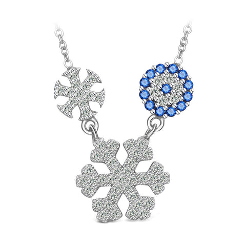 925 Sterling Silver Snow Diffuse Necklace