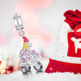 Funny Clown Charm with multi colors enamel,