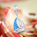 Let's Travel the world Ship Charm
