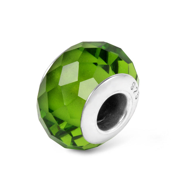 Jungle Green Murano Glass Charm
