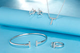925 Sterling Silver Modern dynamic waltz Earring