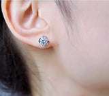 925 Sterling Silver 4-Leaf Clover Stud Earring