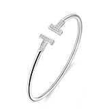 925 Sterling Silver Famous "T" Bracelet