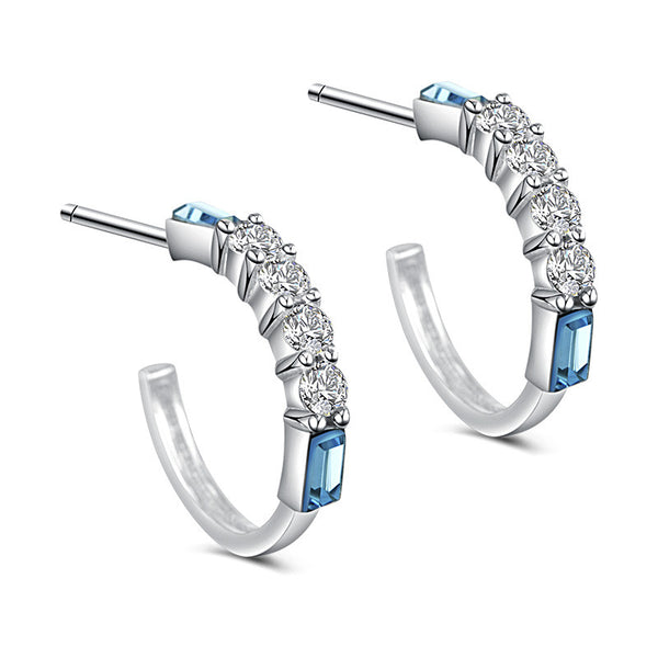 925 Sterling Silver Swarovski Elements Crystal Earring