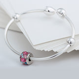 925 Sterling Silver Heart Shape Charm Bracelet