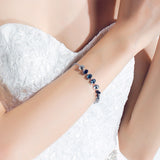 925 Sterling Silver Gorgeous Ocean Eyes Bracelet