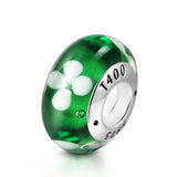 Green Murano Glass Charm