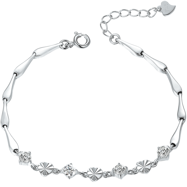 925 Sterling Silver Sweetheart Bracelet