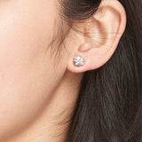 925 Sterling Silver Austrian Crystal Stud Earring