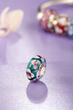 Floral Murano Glass Charm