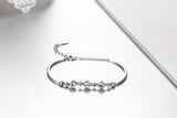 925 Sterling Silver Bangle With Simulated Diamond