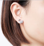 925 Sterling Silver Swan Lover Earring