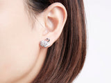 925 Sterling Silver Swan Lover Earring