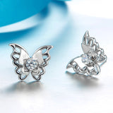 925 Sterling Silver Butterfly Silver Stud Earring